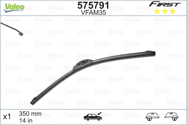 Щетка стеклоочистителя Valeo First Flat AM FAM35